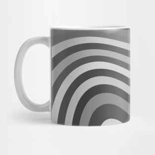 Grey & Funky Abstract Fluid Pattern Design Mug